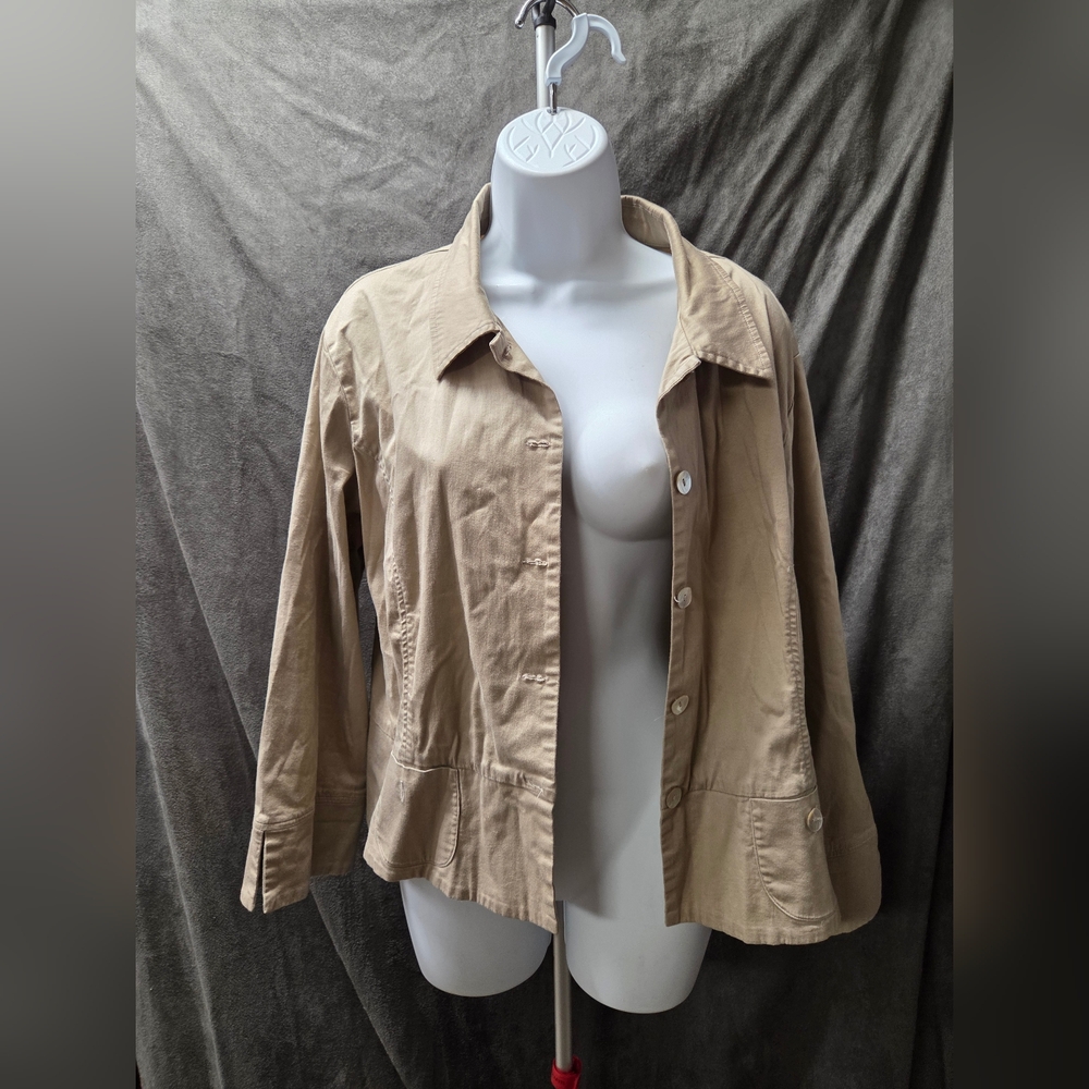 Chico's Tan Utility Jacket
